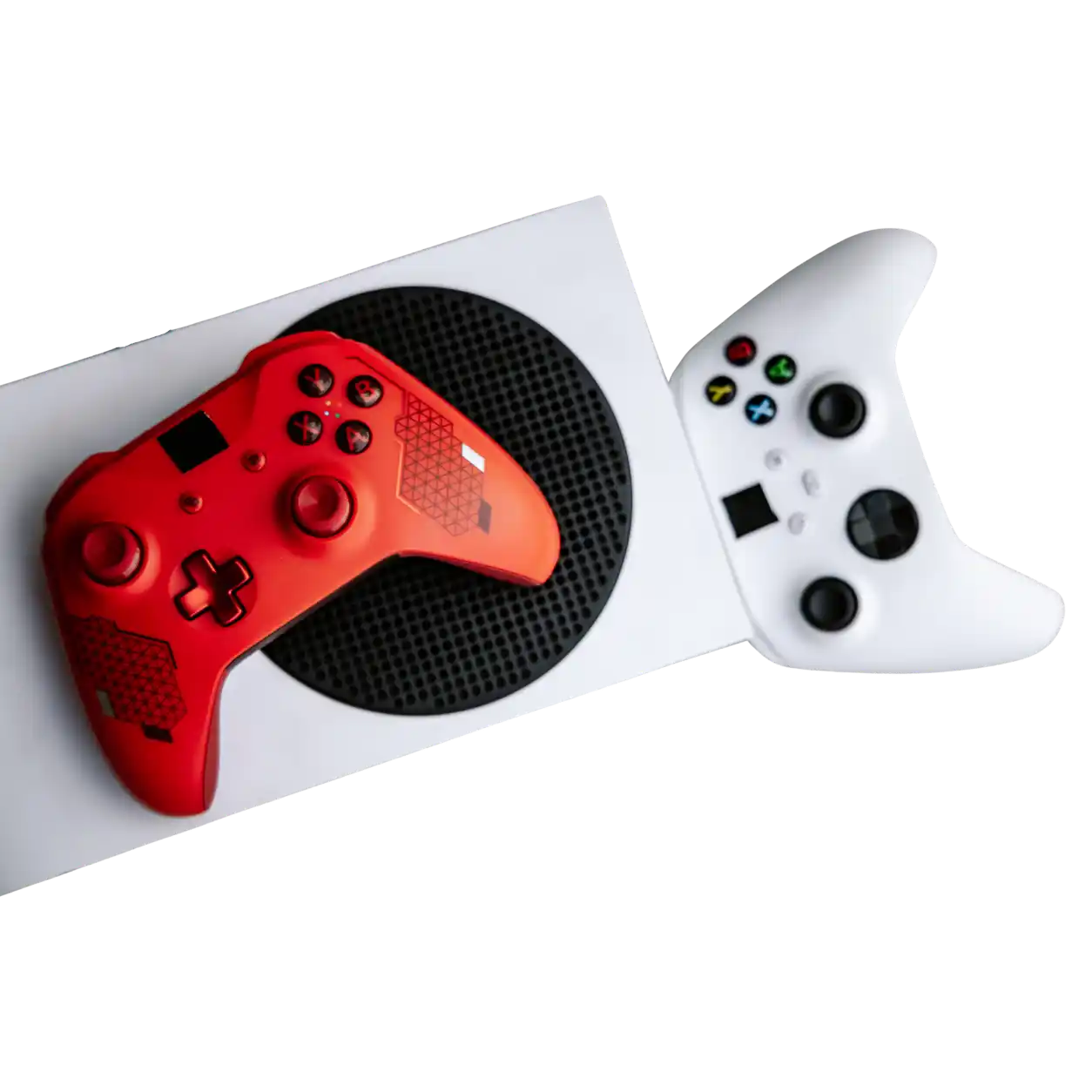 Xbox avec deux manettes